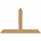 Ekena Millwork Portland Timber Gable Bracket, Western Red Cedar, 60"W x 38"H x 5 1/2"D x 5 1/2"F, 15/12 Pitch GBW060X38X0606POR00SWR - alternate 1